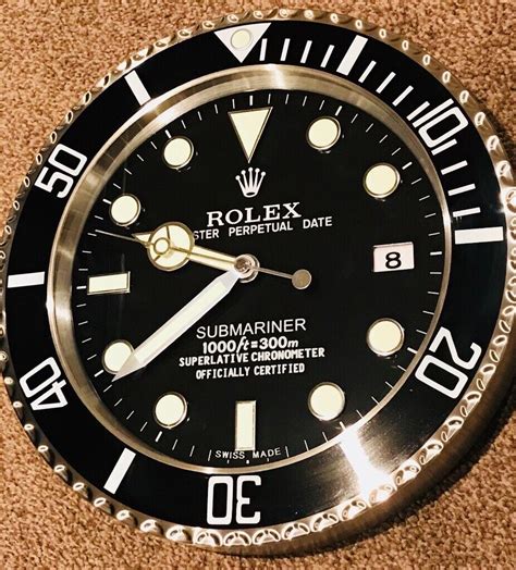 rolex wall clock submariner